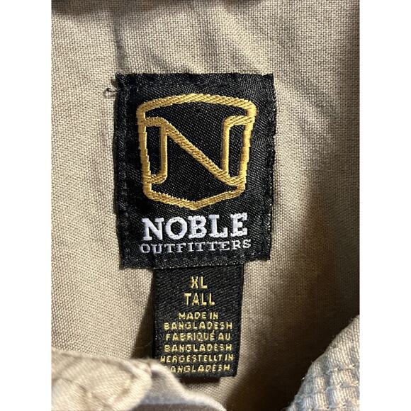 NOBLE Outfitters Canvas Weathered Work Shirt Mens Sz XLT Short Sleeve Button Up - Picture 3 of 10